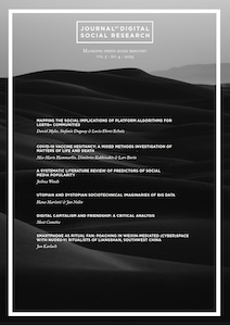 Front cover of the Journal of Digital Social Research