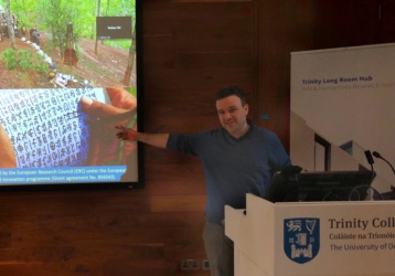 Jan Karlach presenting a seminar at the Trinity Centre for Asian Studies, Trinity College Dublin